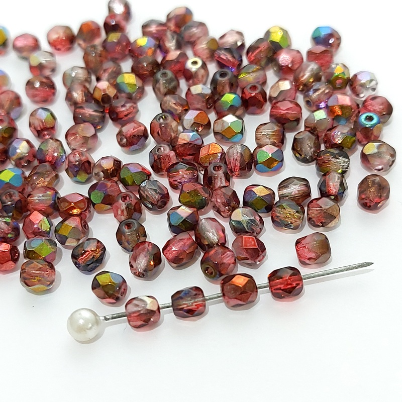 Fire polished 4 мм Crystal Magic Wine