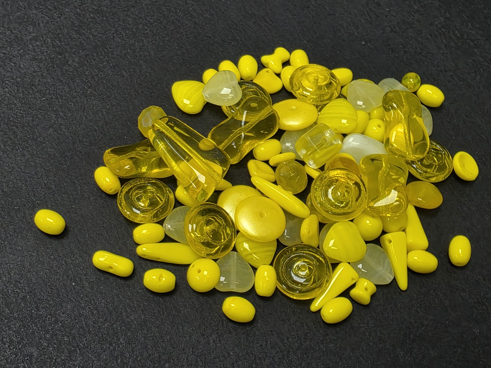 Мікс намистин Preciosa 50 грам Yellow