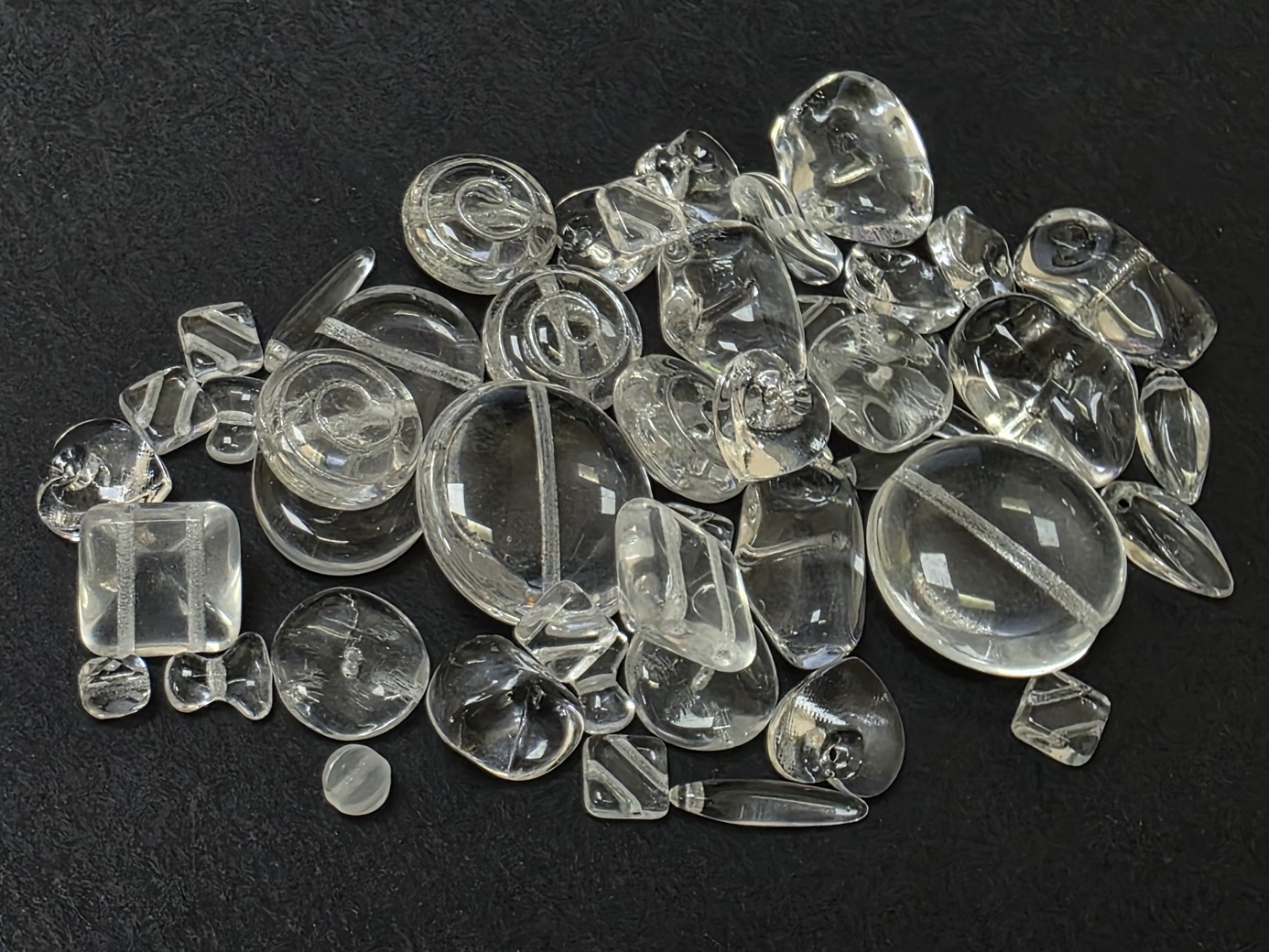 Мікс намистин Preciosa 50 грам Crystal