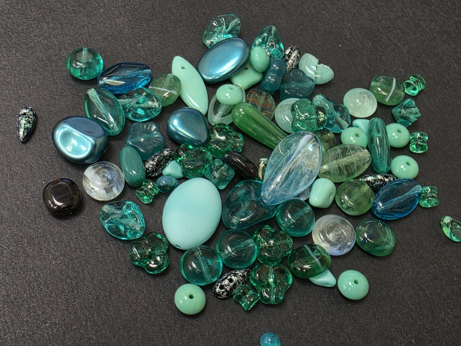 Мікс намистин Preciosa 50 грам Sea Green