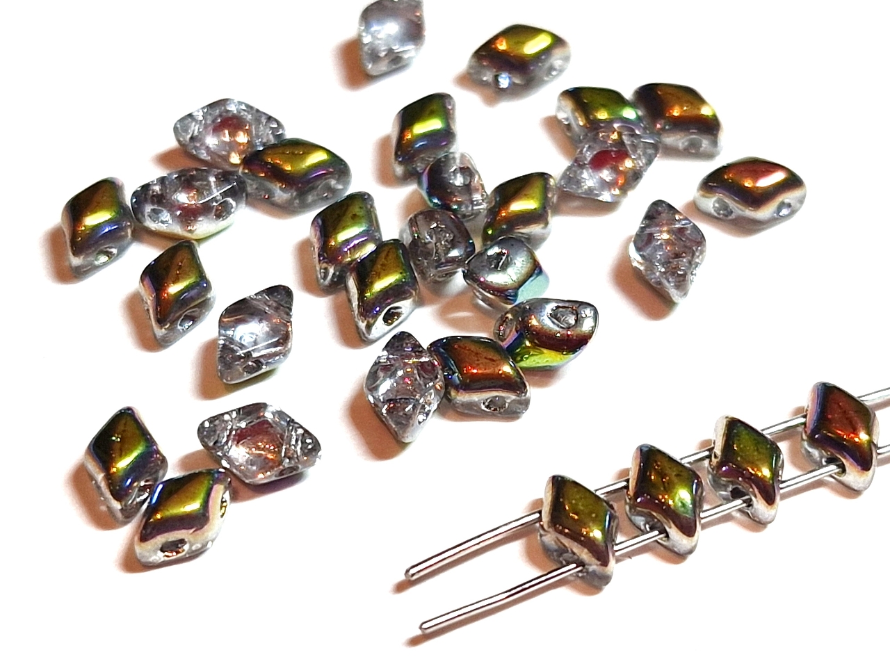 Намистини 2г MiniGemDuo 6x4mm (25-29 шт) Crystal - Vitral
