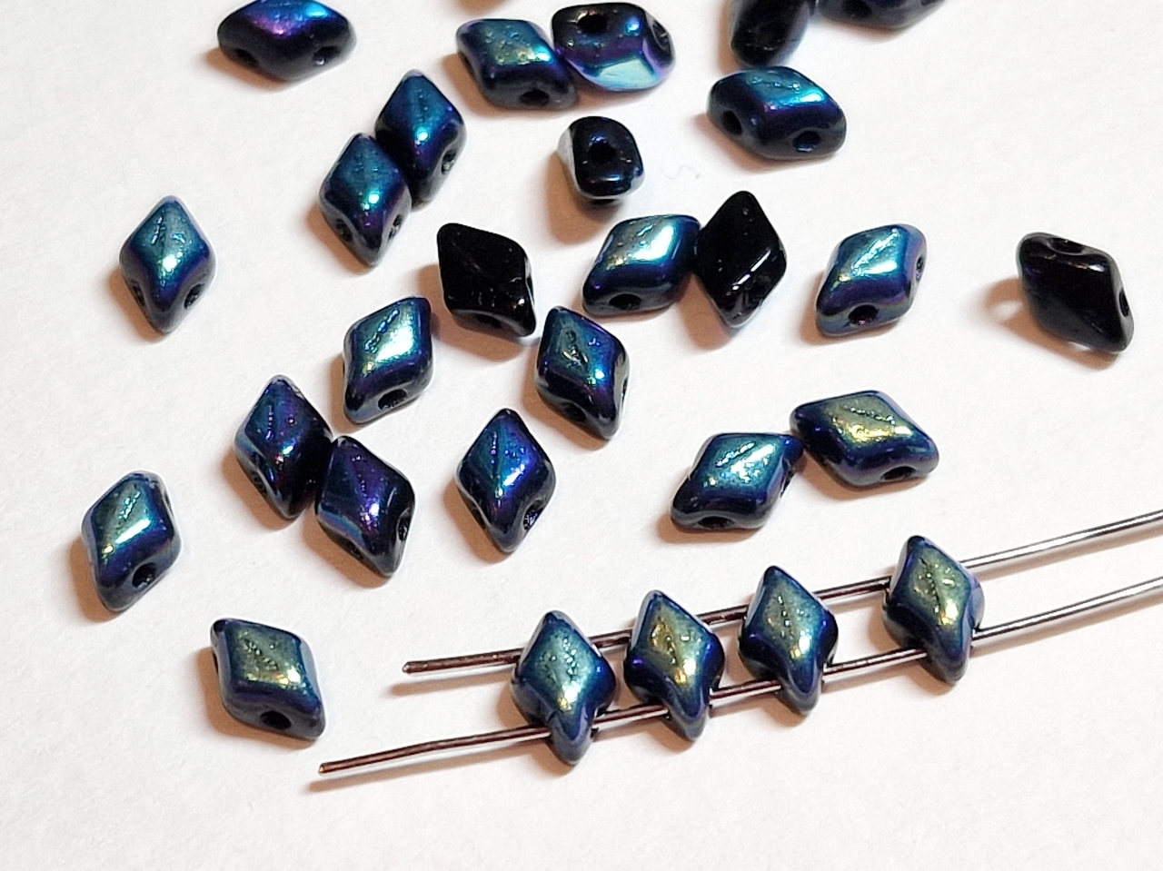 Намистини 2г MiniGemDuo 6x4mm (25-29 шт) Iris - Blue