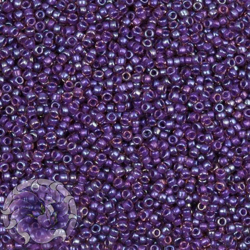 5г Бісер TOHO 15/0 Inside-Color Rainbow Rosaline/Opaque Purple-Lined TR-15-928