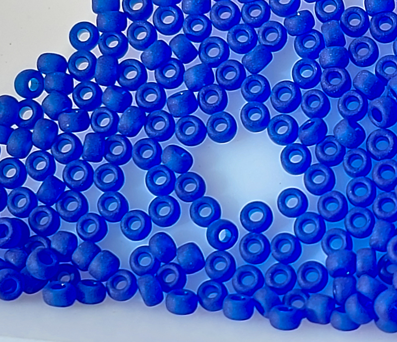 Бісер 5г 11-9151F круглий 11/0 Miyuki Колір MATTE TRANSPARENT COBALT