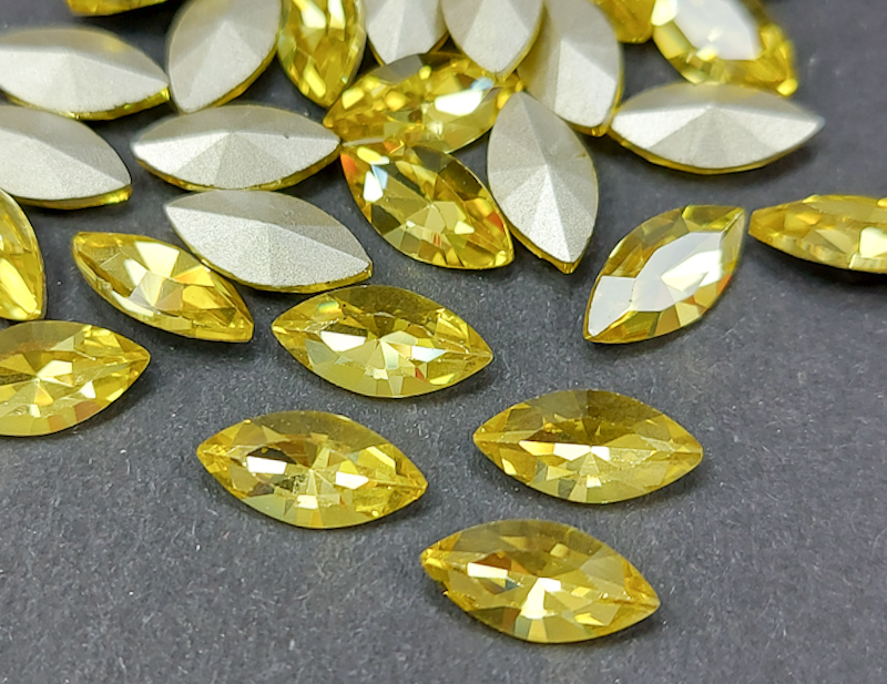 Кристал Маркіз 10*5мм, Колір Topaz 