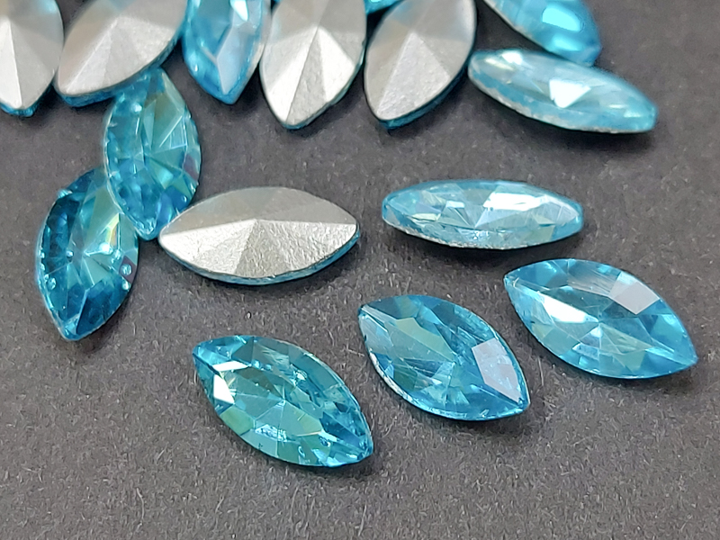 Кристал Маркіз 10*5мм, Колір Light Aquamarine 
