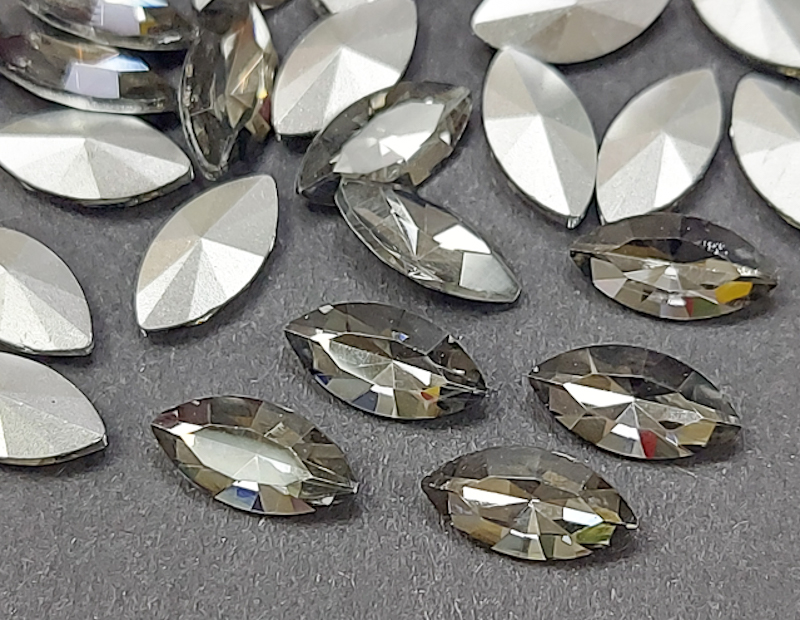 Кристал Маркіз 10*5мм, Колір Black diamond 