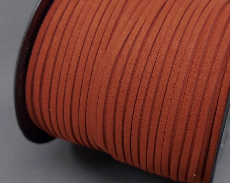 Шнур штучна замша 2мм Теракотовий