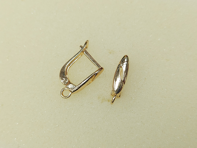 Швензи англійська застібка мідні, форма рис 18*11mm, колір кс золото
