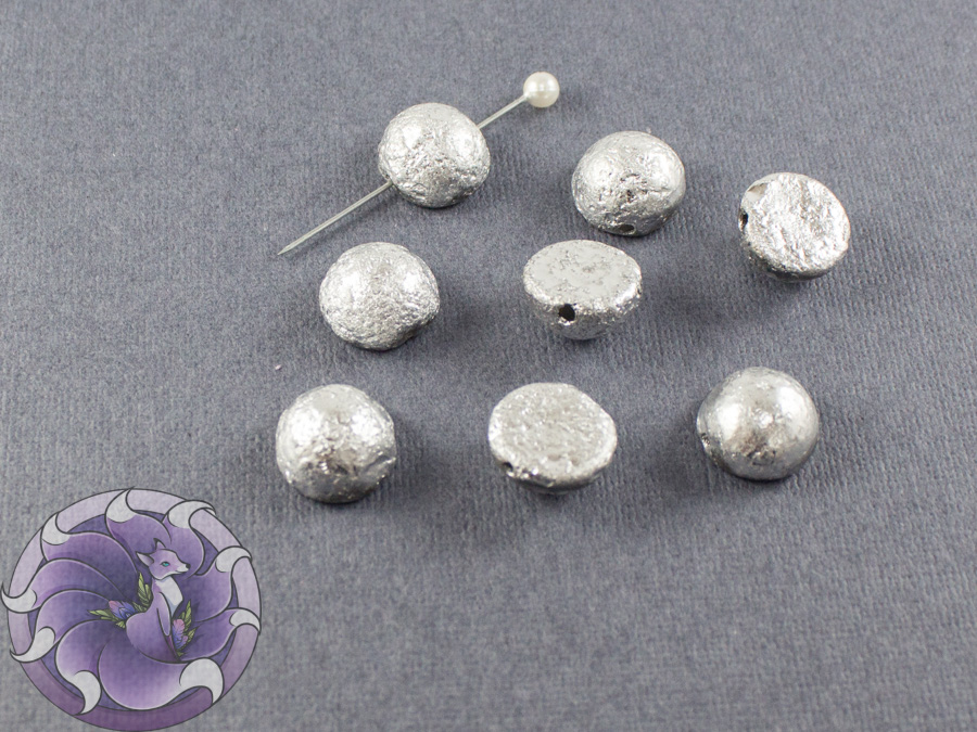 Dome Bead 12x7mm Crystal Etched Labrador Full