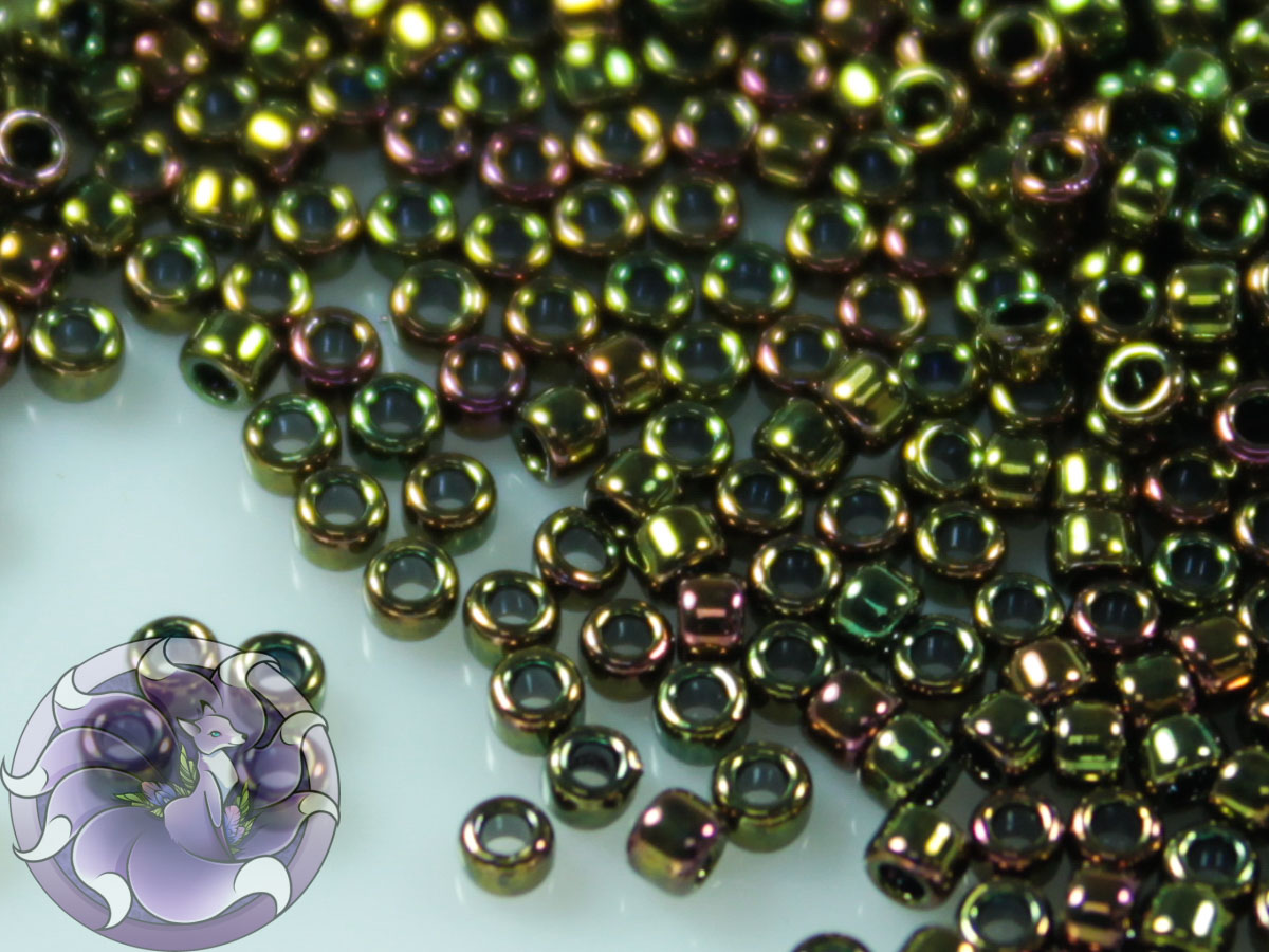 5г Бісер TOHO 15/0 Higher-Metallic Iris - Olivine TR-15-508