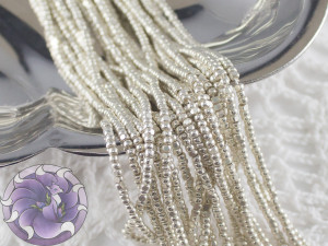 Бісер шарлотка 13/0 на нитці METALLIC SILVER TERRA