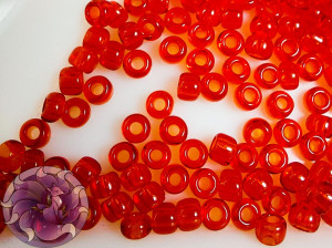 Бісер 5г TOHO Round 8/0 Transparent Siam Ruby TR-08-5B