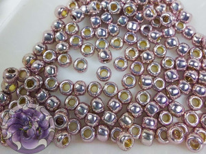 Бісер 5г TOHO Round 8/0 PermaFinish - Galvanized Lilac TR-08-PF554