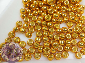 УЦІНКА-Бісер 5г TOHO Round 8/0 PermaFinish - Galvanized Old Gold TR-08-PF591