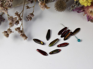 1-hole Glass Daggers 16x5mm Crystal Magic Wine