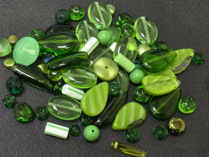 Мікс намистин Preciosa 50 грам Emerald