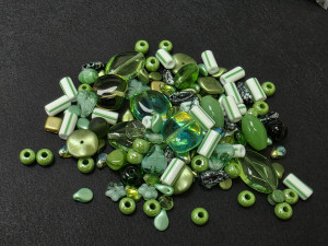 Мікс намистин Preciosa 50 грам Green