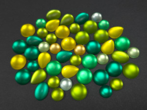Мікс лунасофти, жовто-зелена палітра, 50 шт