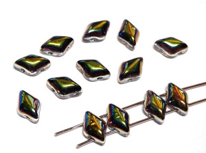 Намистини GemDuo 5*8мм, 2г (13-14шт), Crystal Vitral 