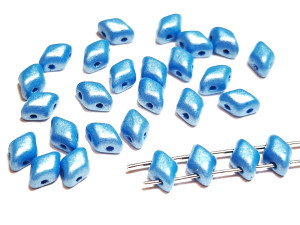 Намистини 2г MiniGemDuo 6x4mm (25-29 шт) Pearl Shine - Aqua 