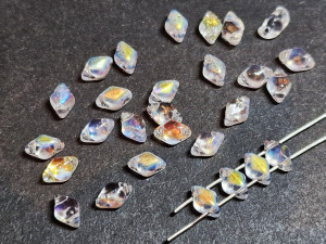 Намистини 2г MiniGemDuo 6x4mm (25-29 шт) Crystal AB