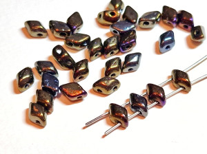 Намистини 2г MiniGemDuo 6x4mm (25-29 шт) Iris - Brown