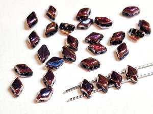 Намистини 2г MiniGemDuo 6x4mm (25-29 шт) Jet - Full Sliperit