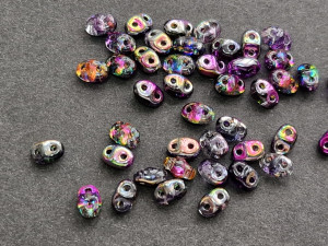 Намистини MiniDuo 4*2мм, 2г (36-40шт), Magic Purple