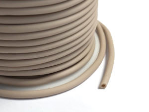 Шнур порожнистий синтетичний каучуковий, Колір тілесний, 3мм