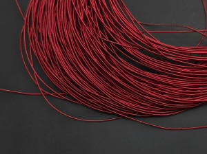 Канитель жорстка 1мм, 1 метр, колір червона