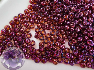 Бісер 5г TOHO Round 11/0 Gold-Lustered Raspberry TR-11-332