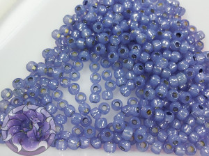 Бісер 5г TOHO Round 11/0 PermaFinish - Silver-Lined Milky Sapphire Pink TR-11-PF2123