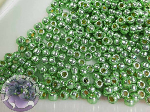 Бісер 5г TOHO Round 11/0 PermaFinish - Galvanized Mint Green TR-11-PF570