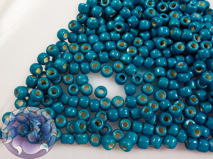 Бісер 5г TOHO Round 11/0 PermaFinish - Galvanized Denim Blue TR-11-PF584F