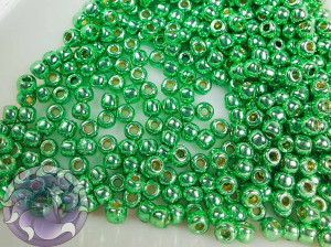 Бісер 5г TOHO Round 11/0 PermaFinish - Galvanized Green Apple TTR-11-PF587