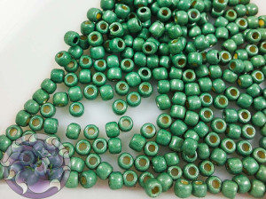 Бісер 5г TOHO Round 11/0 PermaFinish - Matte Galvanized Jade Green TR-11-PF589F