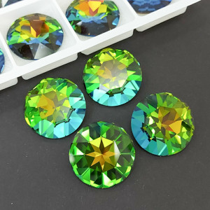Кристал 1201 Swarovski 27мм AQUMARINE SAHARA UNFOILED