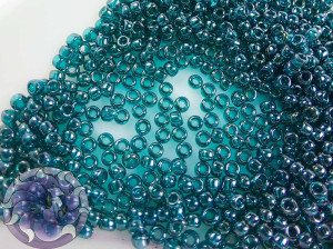 5г Бісер TOHO круглий 15/0 Transparent-Lustered Teal TR-15-108BD