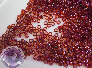 5г Бісер TOHO круглий 15/0 Gold-Lustered Raspberry TR-15-332