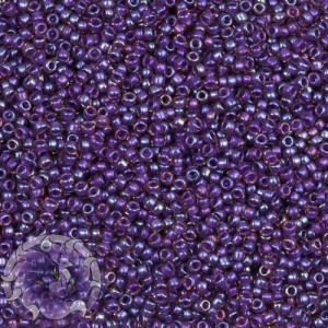 5г Бісер TOHO 15/0 Inside-Color Rainbow Rosaline/Opaque Purple-Lined TR-15-928