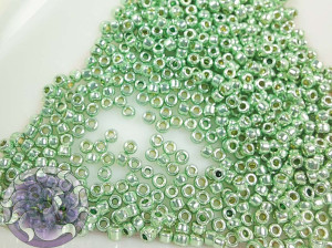 5г Бісер TOHO круглий 15/0 PermaFinish - Galvanized Mint Green TR-15-PF570