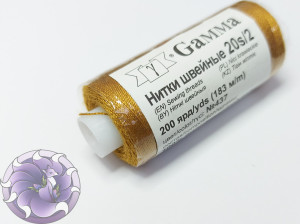 Швейні нитки для джгутів 20s/2 Gamma Micron 200 колір 437