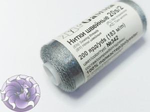 Швейні нитки для джгутів 20s/2 Gamma Micron 200 колір 342