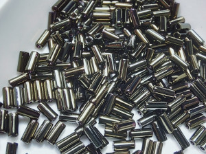 Стеклярус 3мм Miyuki Bugle Bead 5г Колір Metallic Brown Iris