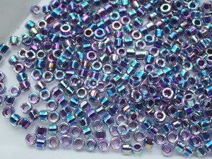 DB0059 Бісер 5 грамм Amethyst Lined Crystal AB 11/0 Miyuki Delica Bead 