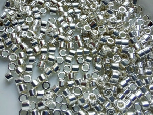 DB0551 Бісер 1грам Bright Sterling Plated 11/0 Miyuki Delica Bead 