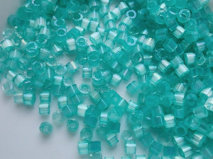Бісер 5г DB1812 11/0 Miyuki Delica Колір Dyed Light Aqua Green Silk Satin