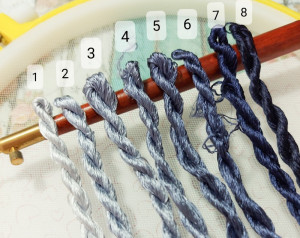 Шовкові нитки для вишивки, муліне шовк №13