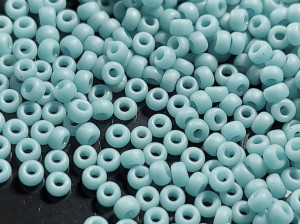 Бісер 5г 11-2029 круглий 11/0 Miyuki Колір Matte Opaque Turquoise Blue Luster